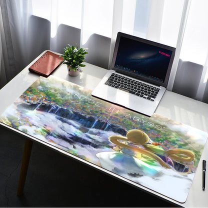 Made in Abyss Mouse Pad PC Gamer Large Lock Edge Soft  Gaming Mousepad 900X400MM Non-slip Rubber Computer Desk Mat Pad Mausepad