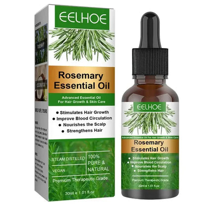 Rosemary Hair Growth Essential Oil 30ml Organic Scalp Treatment Strengthening Anti Hair Loss Nourish Shiny Beauty Women Men Care