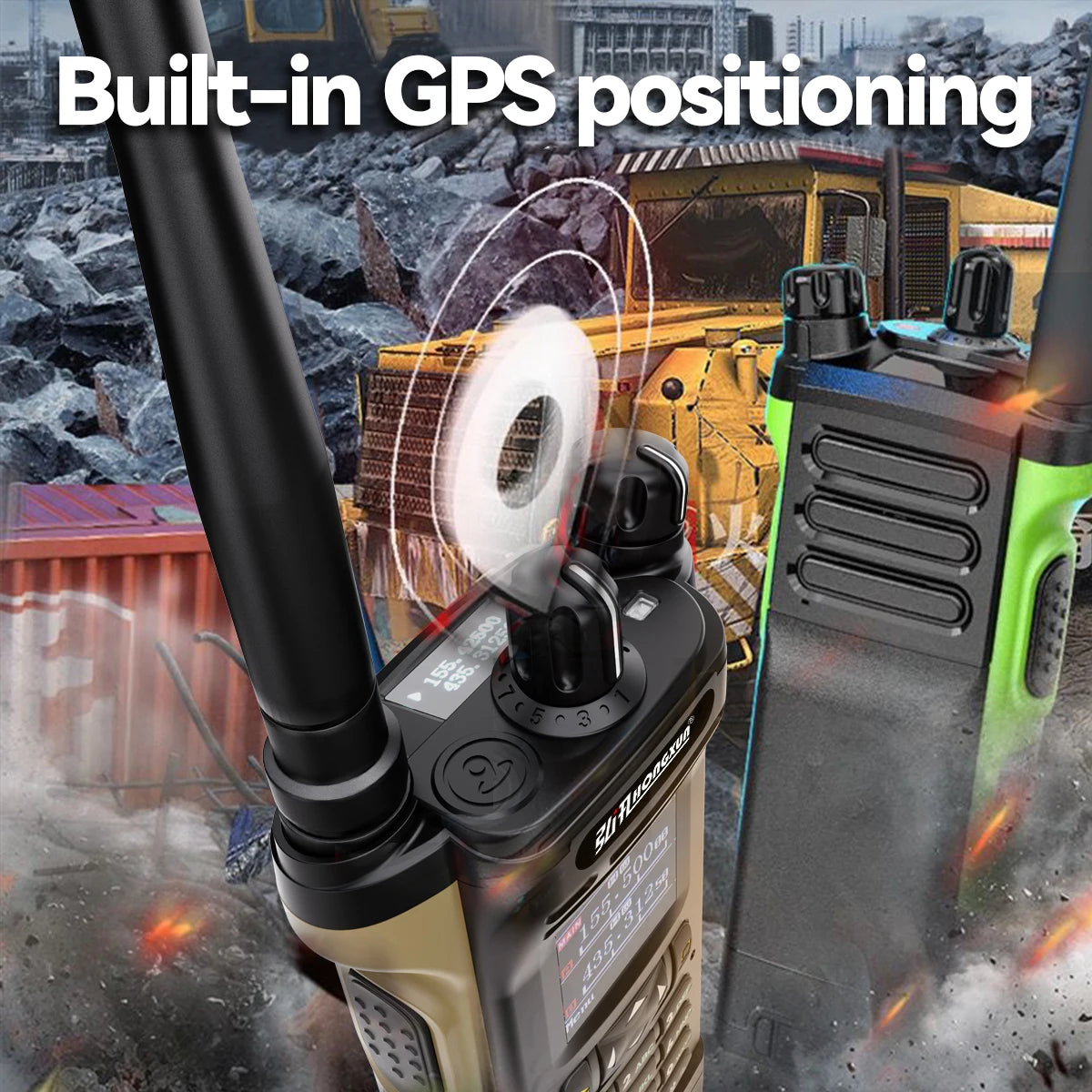 HONGXUN APX8000 Multi Band 12W Walkie Talkie Dual PTT Dual Display Wireless Copy Frequency High Power Type-c Handheld Ham Radio