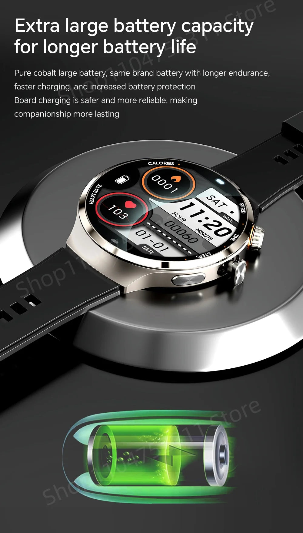 4G 5G Cellular Version Android 13.0 Smartwatch GPS Wifi Smart Watch With 190° Rotary Camera Dual System WIFI Google Play Store