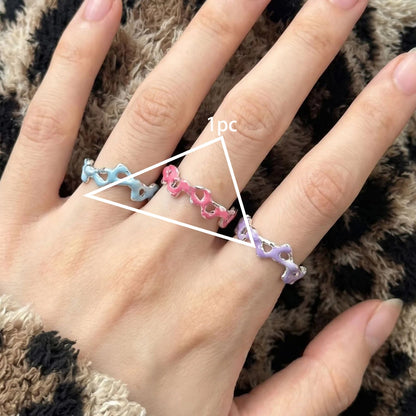 PANJBJ 925 Sterling Silver Golden Flower Rings For Women Drip Glaze Plant Irregular Adjustable Sweet Jewelry Gift Dropshipping