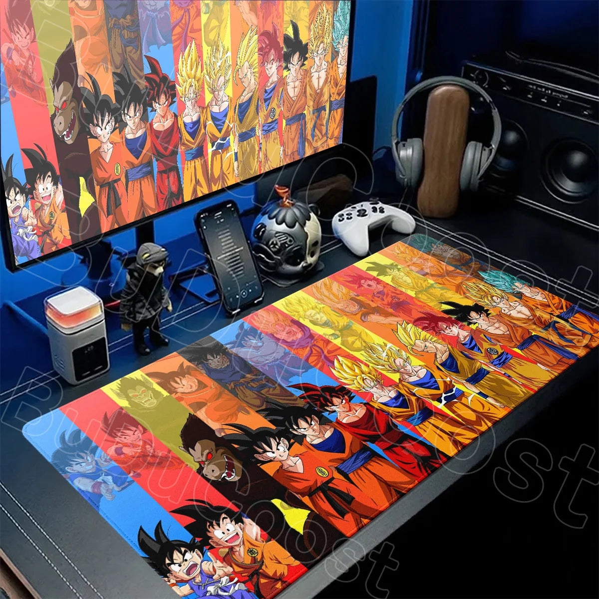 Dragon Ball Goku Anime Rubber Mousepad Speed XXL Gamer Laptop Stitch Edge Keyboard Mat Washable Durable Office Desk Pad Boy Gift