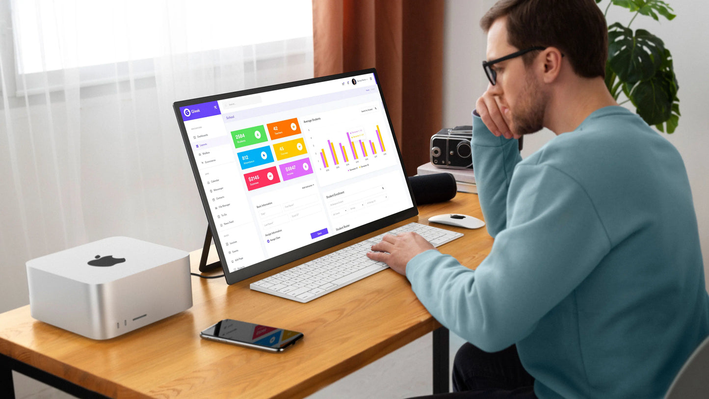UPERFECT 23.8” Touchscreen Large Computer IPS Display With Stand 120Hz Desktop Monitor For XBox Switch PS5 Gaming Extend Screen