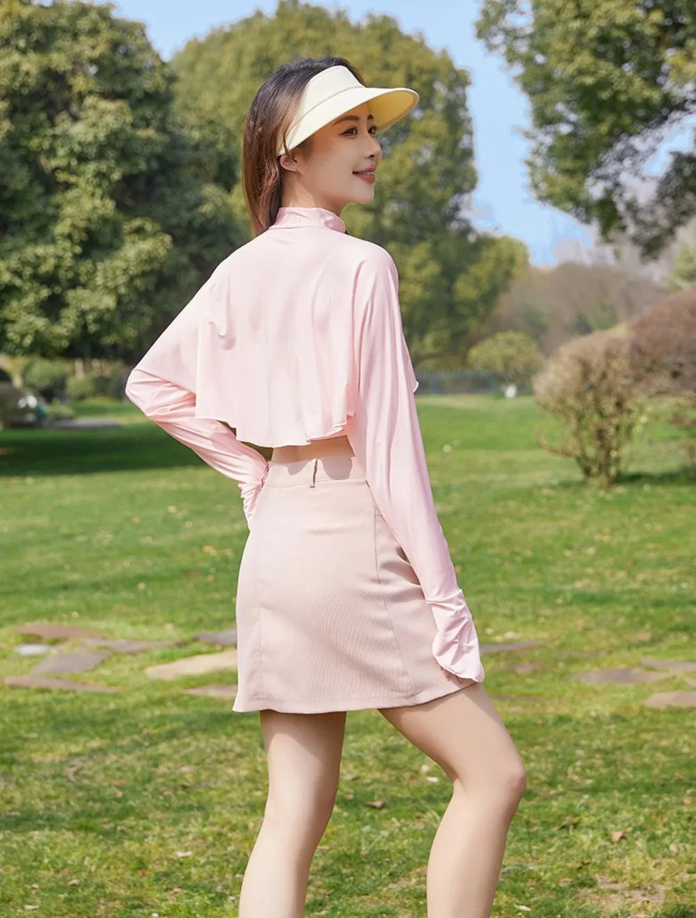 New Casual Women's Sunscreen Shawl Solid Color Breathable Sunscreen Capes Long-sleeve Ice Silk Thin Coat Summer Outdoor