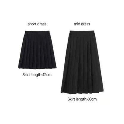 Men/Women JK Uniform Thai Style School Uniforms Short Sleeve White Shirt/Light Purple Shirt Preppy Style Pleated Skirt w/bow Tie