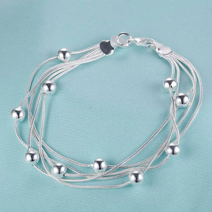 925 Sterling Silver Bracelet Heart High Quality Romance Chain For Woman Men Fashion Engagement Party Wedding Jewelry Gift
