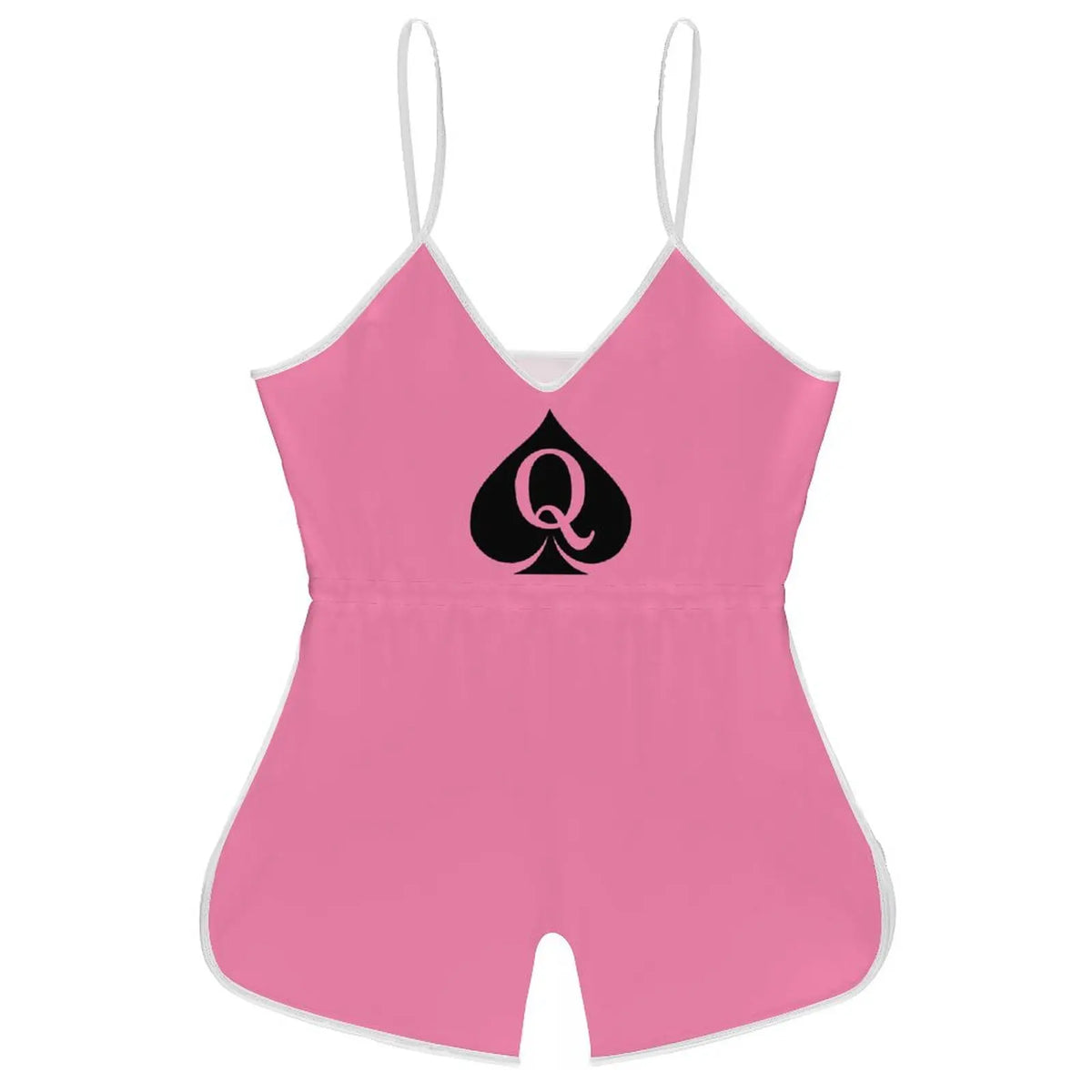 Queen of Spades Women's Sling Sleeveless Short Jumpsuit Rompers Backless Playsuit