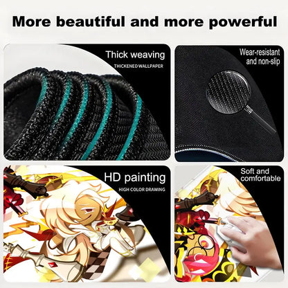 Anime Mousepad Cookie Run K-Kingdom MousePad Gaming Accessories Non-Slip Desk Mat Gamer Pc Cabinet Mouse Pad Laptop Carpet Mats