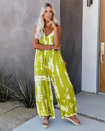 Women's Jumpsuit 2023 New Women's Clothing Wholesale Russian European and American Suspender Sexy Wide Leg Pants