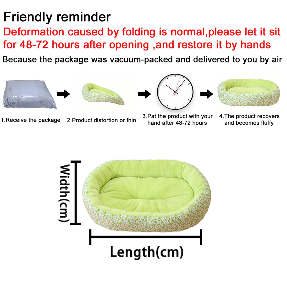 Floral All Season Dog Bed for French Bulldog Chihuahua Soft Cat Bed for Dogs Sleeping Puppy Pad Sofa Dog Bed  Four Color Pet Pad