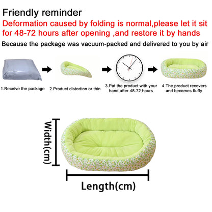 Floral All Season Dog Bed for French Bulldog Chihuahua Soft Cat Bed for Dogs Sleeping Puppy Pad Sofa Dog Bed  Four Color Pet Pad