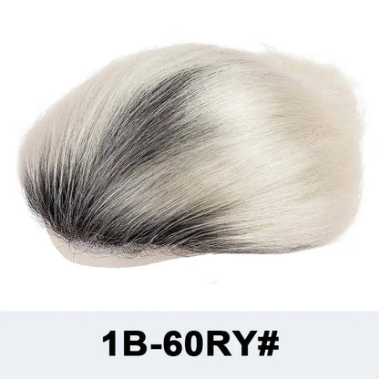 Toupee French Lace In Front Wigs For Man Mono Lace Men's Hair Prosthesis Men's Wigs Human Hair Mono PU Wig Male Hair Prosthesis