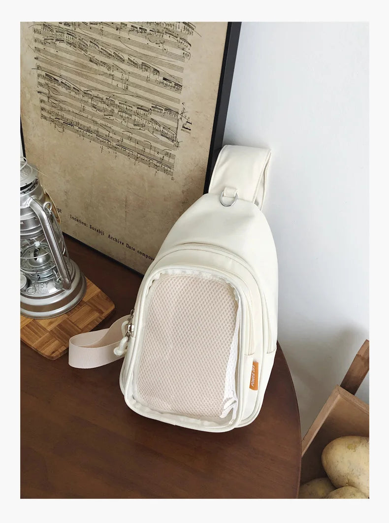 Kawaii Japanese Itabag Girls Soft Nylon Backpack Crossbody Bags 10CM Doll Women With Display Plate Cross Body Sling Pouch 2025