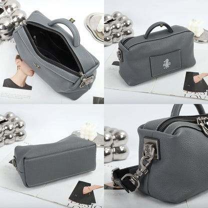 Orabird Women's Crossbody Handbag Soft Genuine Leather Cute Small Square Bag for Ladies Casual Fashion Accessory