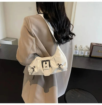 Y2K Retro Pleated Hobo Shoulder Bag for Women Hot Selling Maillard Style Underarm Bag Clutch Handbags for Travel Work Shopping