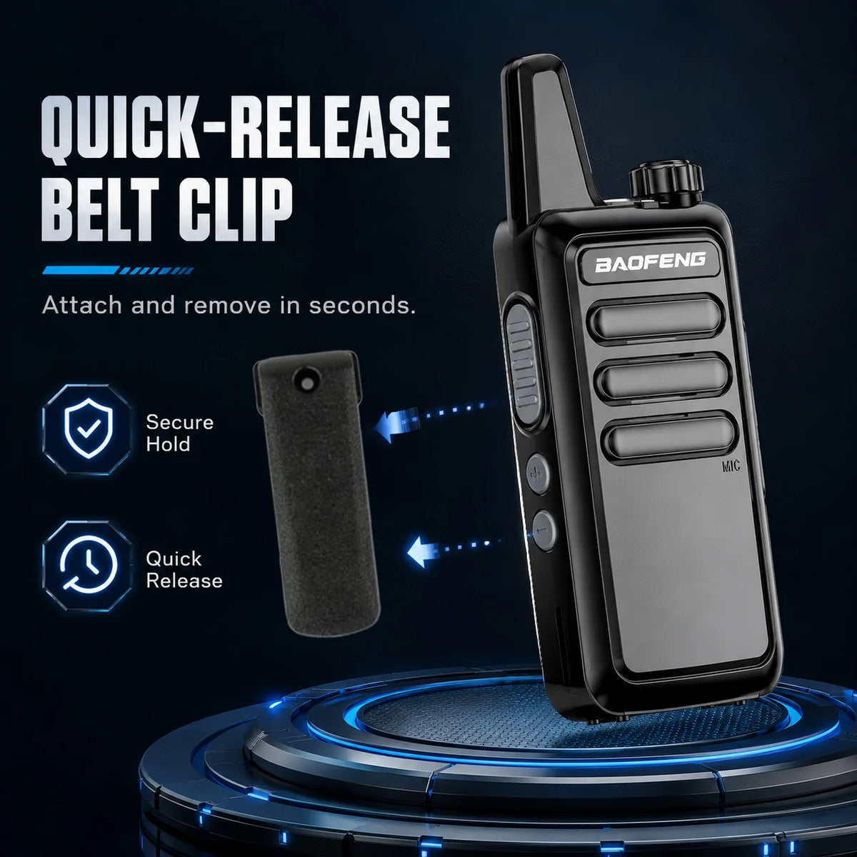 2Pcs Baofeng BF-5R Portable Handheld Walkie Talkie FM Radio VHF/UHF Dual Band 5W Transceiver for Construction Camping