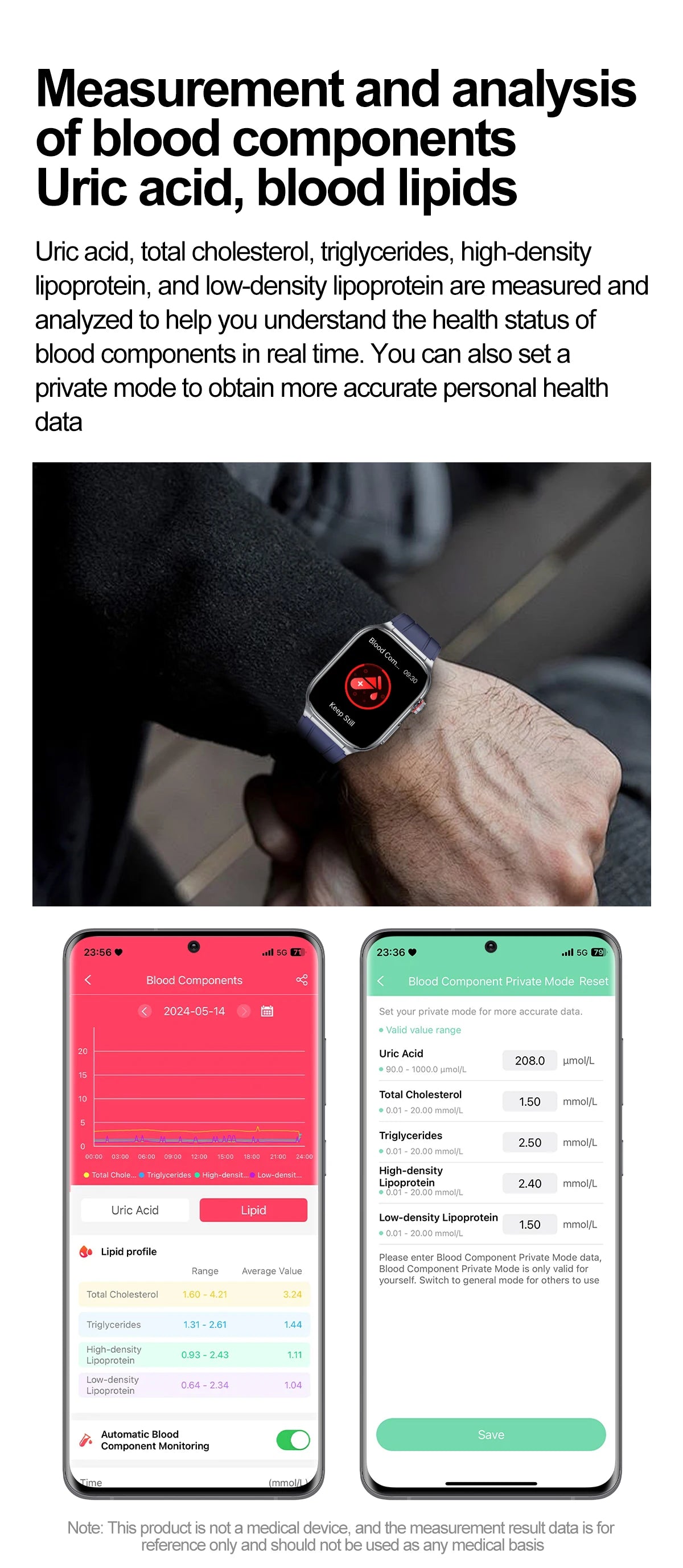 AMOLED Smart Watch ET588 Bluetooth Calling Sports Fitness Tracker Wristwatch ECG Health Monitoring SOS Men Women Smartwatch