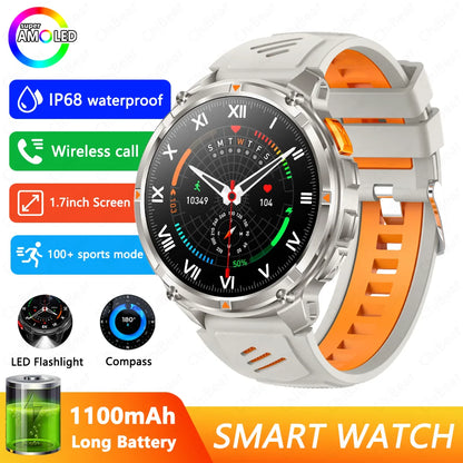 2026 New T-Rex3 Pro 1100mAh Battery Smart Watch GPS path 5ATM Waterproof Sports Run tracker Outdoors Compass Military Smartwatch