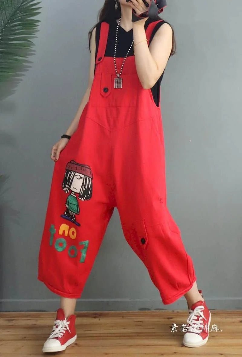Denim Jumpsuits Women Straight Pants One Piece Outfit Women Rompes Loose Korean Style Casual Vintage Playsuits Women Clothing