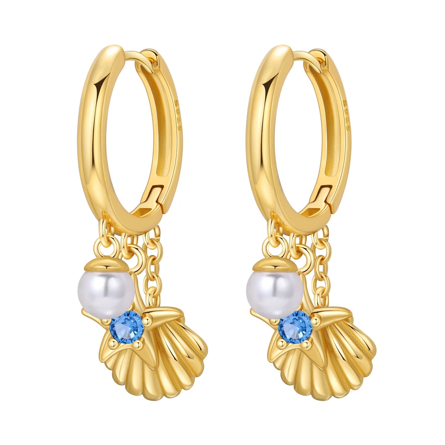 Original 925 Sterling Silver Heart Vintage Luxury Earrings Fashion 18K Gold Hoop Earrings for Women Piercing Jewelry Aretes 2026