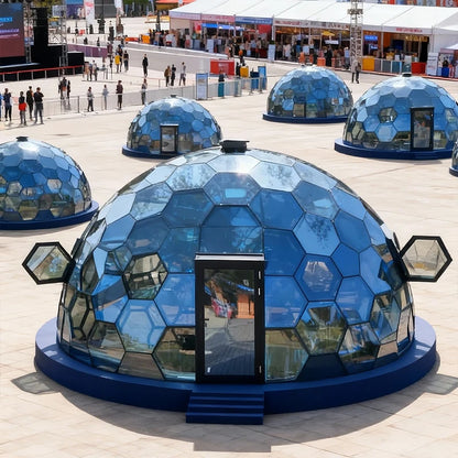 Luxury Transparent Glass Dome House Geodesic Tent Aluminum Frame Four Season Outdoor Glamping Hotel Resort Camping Custom