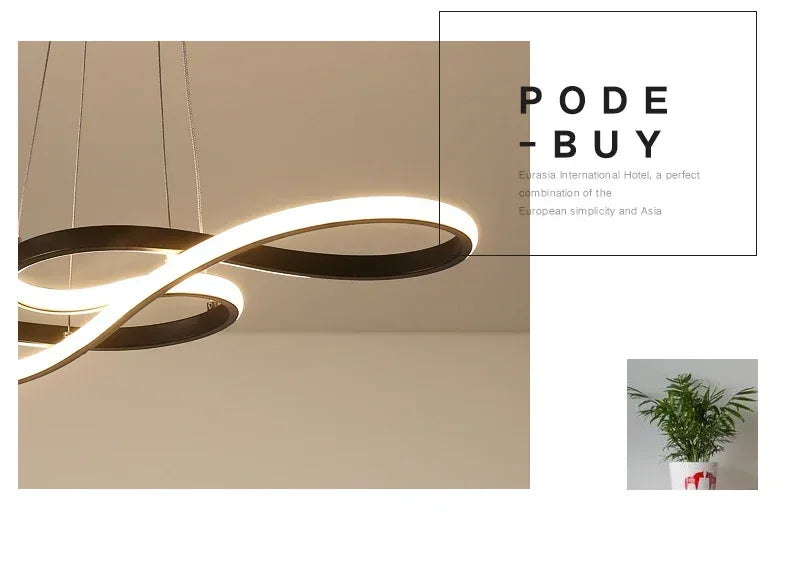 Room Decor LED Hanging Lights Modern Kitchen Island Pendant Lights Bar Table Dining Kitchen Led Remote Dimming Cord Pendant Lamp