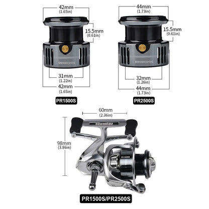 Spinning Fishing Reel 7+1BB Stainless Steel Bearings 5.2:1 6KG Max Drag Left Right Handle Saltwater Freshwater Lure Reel Tackle