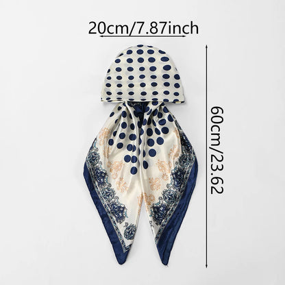 New Muslim Satin Silk Instant Hijabs Scarf Printed Turban Thick Hijab Cap Night Cap Women Ramadan Elastic Satin Hair Bonnet Eid