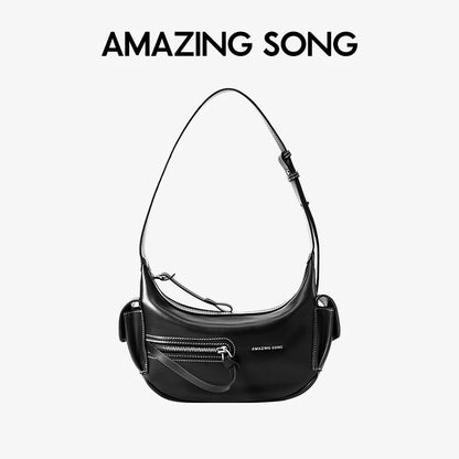 Amazing Song Liqueur Crescent Bag Small Upgraded Large Autumn Style Crossbody Women's Bag Trendy Portable