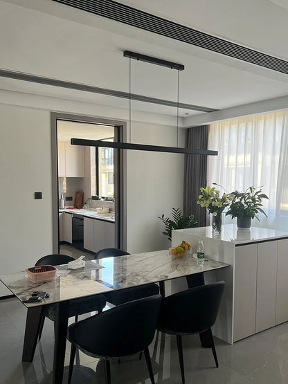 Dining Room Chandelier Dining Table Lighting Kitchen Bar Light LED Linear Lamp Restaurant Pendant Lights Modern Brief Droplight