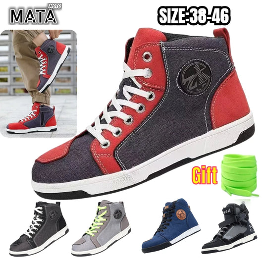 Hot Motorcycle Boots Motos Riders Protective Boots Waterproof Non-slip Motocross Mountain Racing Shoes Casual Shoes