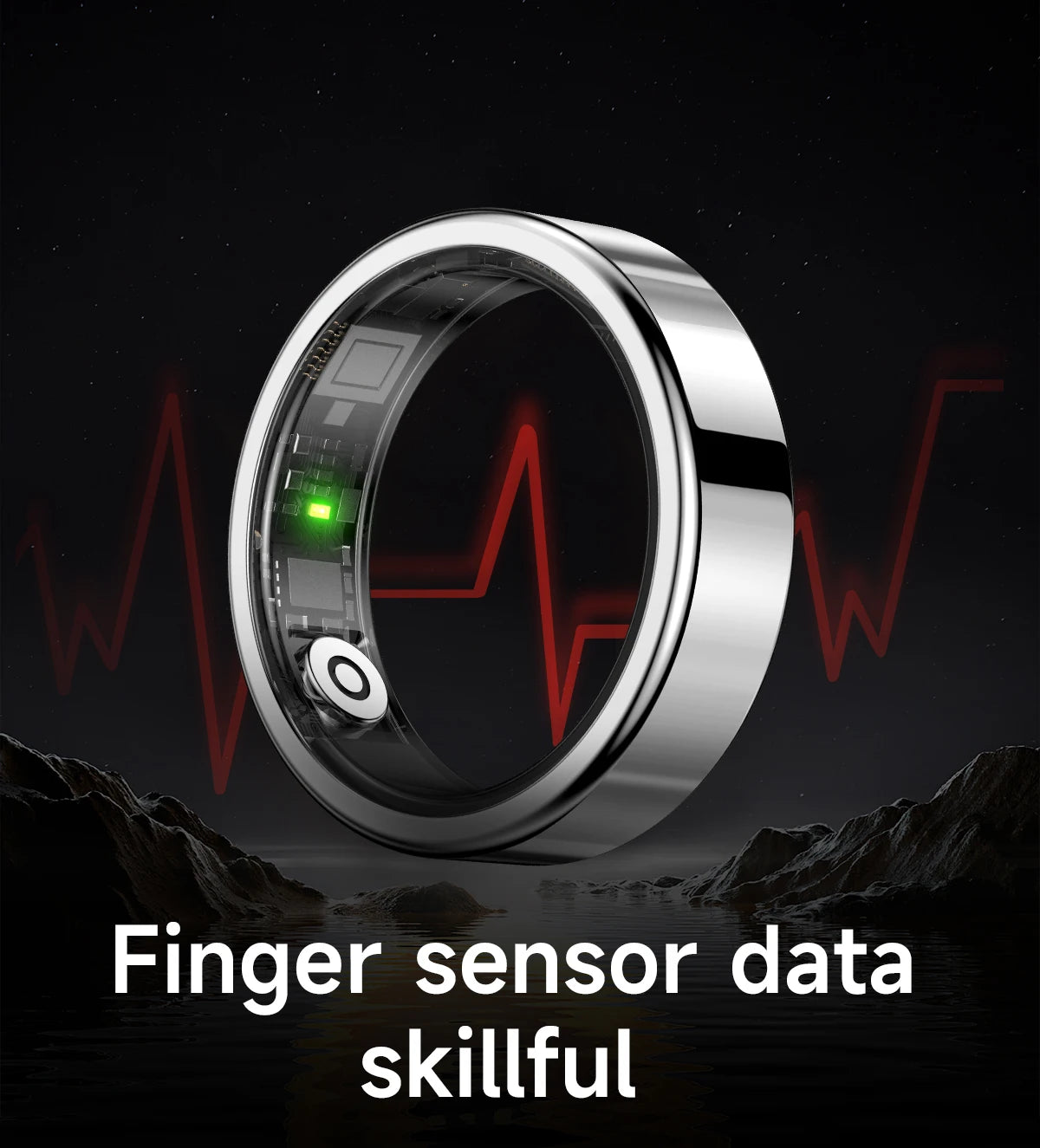 R10 Smart Ring with Charging Case for Men Women, Health and Sleep Monitor, 5ATM Waterproof, Multi-sport Mode, Smartring 2026 New