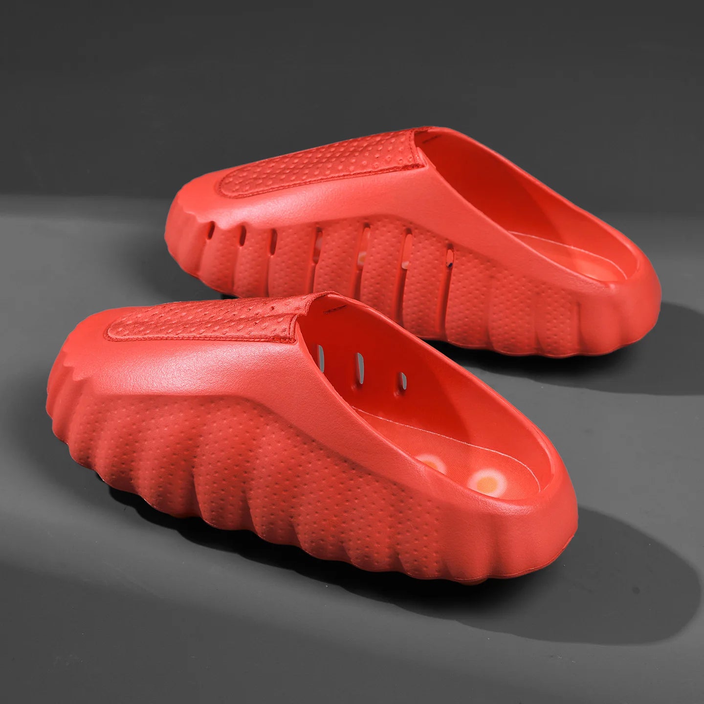 Men Slippers Thick Sole Slides Breathable EVA Slippers Shock Absorb Non Slip Woman Bathroom Beach Sandals Casual Footwear Unisex