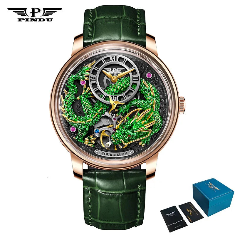 PINDU Develops And Designs New M2797B Automatic Mechanical Watch Men Watches 45.5MM Luxury High-end Quality Wristwatch Men Gift