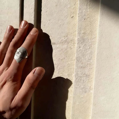 Fashion Metal Irregular Texture Finger Rings for Men Women Punk Hip Hop Gold Silver Color Geometric Knuckle Ring Jewelry Gifts