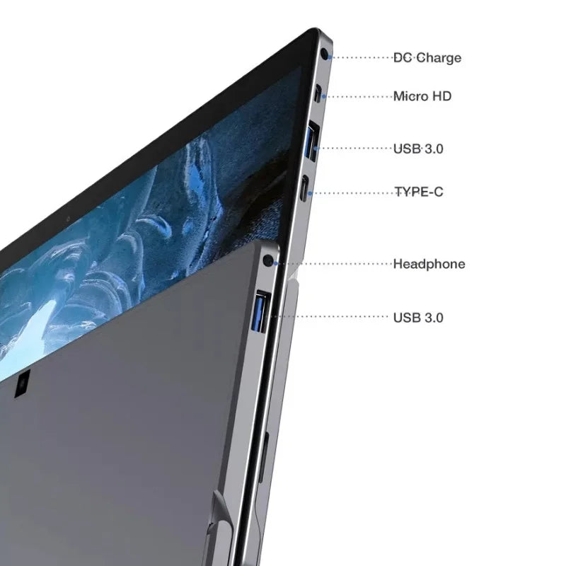 64-bits 11.6” Windows 11 Type C Tablet 8GB RAM 512GB ROM Intel Celeron N4100 CPU 1920x1080IPS Screen WIFI HD-MI