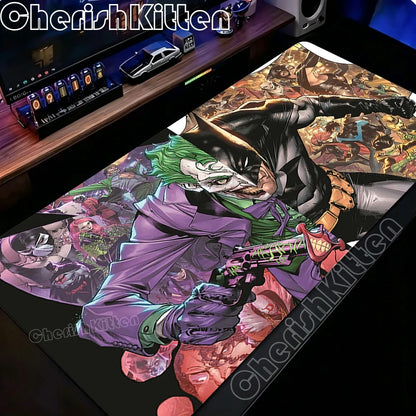 Joker Mouse pad Desk interior Computer Gamers Locking Edge Non-slip Mouse Pads XXL 40x90cm Keyboard PC accessories Desk mat