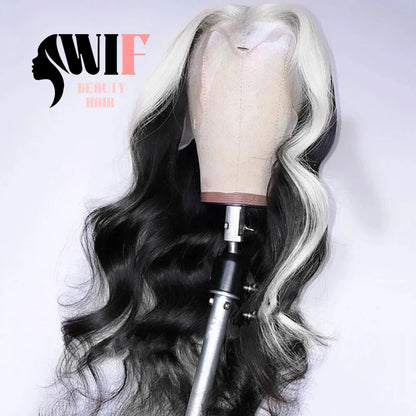 WIF Teal Green Wave Synthetic Lace Front Wig Dark Green Body Wavy Heat Fiber Lace Wigs for Women Pink Makeup Cosplay Blonde Hair