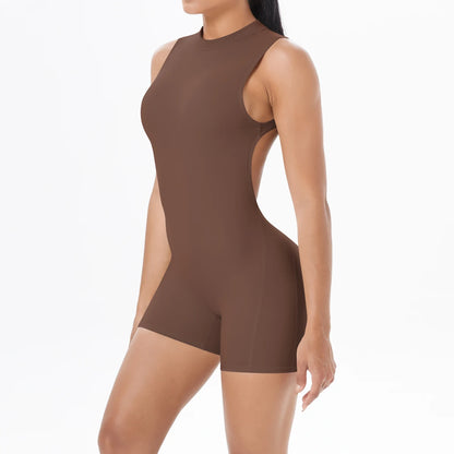 Women Gym Suits Women Scrunch Whole Suit Push Up Sports Suit Women Fitness Suit with Zipper Training Clothes One Piece