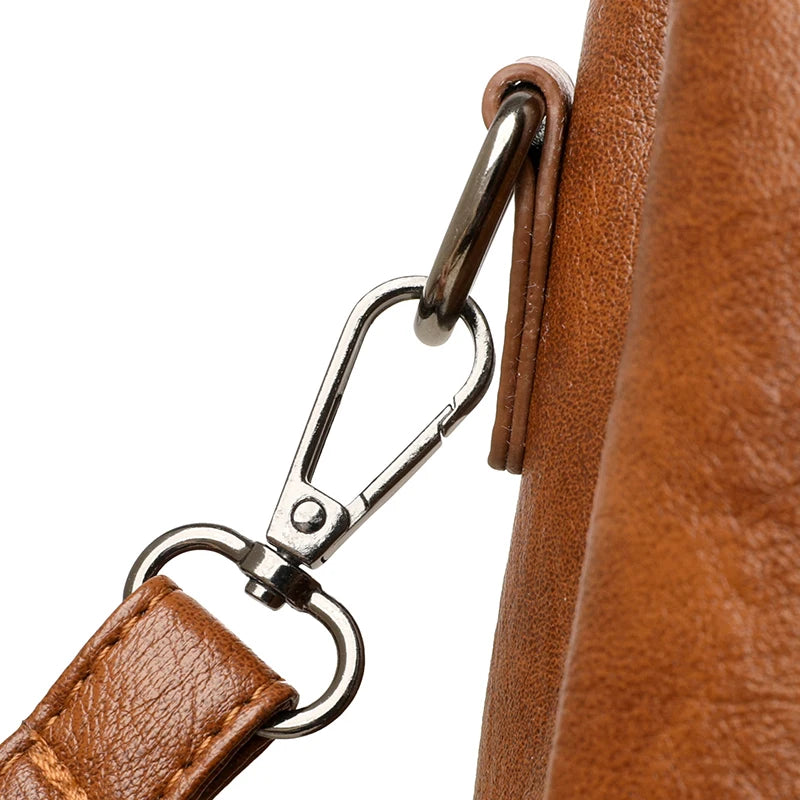 Elegant Women PU Leather Handbag Multiway Shoulder Bag Crossbody Purse for Ladies Stylish Top Handle Satchel Work Office Bag New