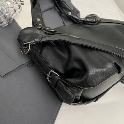 Women's Large Capacity Shoulder Casual Tote Bag Laptop Roomy Handbag Soft Leather Crossbody Business Black Big Bag A4 Sac A Main