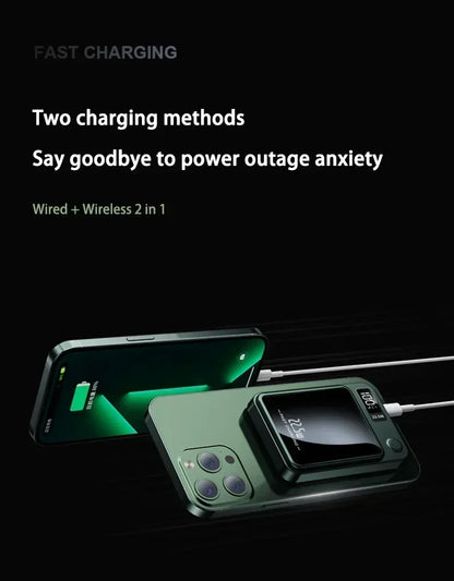 Lenovo PD22.5W Fast Charging Magnetic Wireless 500000mAh Large Capacity External Battery Power Bank For iPhone Samsung