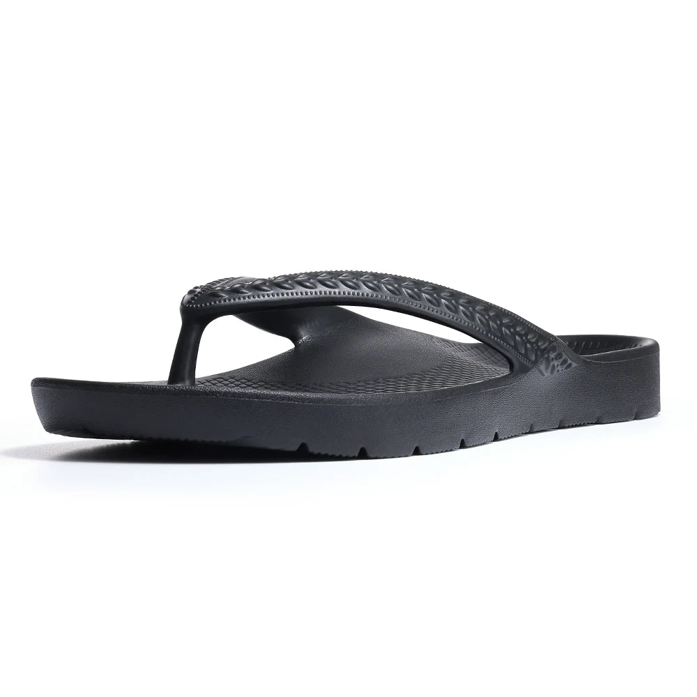 Asgard Summer Flip Flops Comfort Non-slip Flat Rubber Sandals With Stretchable Strap Unisex Cozy Casual  Beach Vacation Slippers