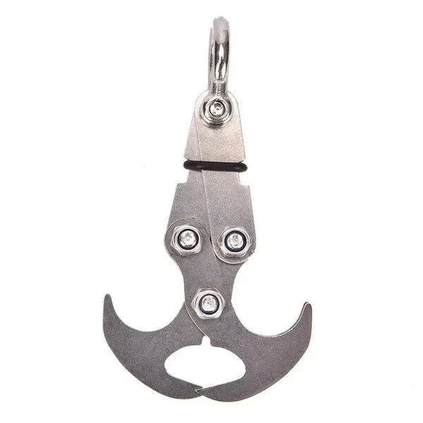 Folding Gravity Grab Hook Outdoor Rock Climbing Rescue Claw Survival Mountaineering Hook Tool Multifunctional Stainless Steel