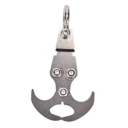 Folding Gravity Grab Hook Outdoor Rock Climbing Rescue Claw Survival Mountaineering Hook Tool Multifunctional Stainless Steel