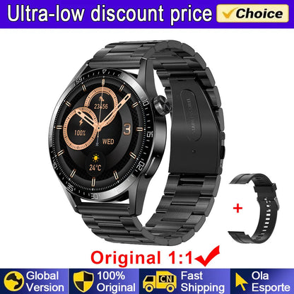 2025 New Smart Watch Men Women GPS 1.36'' AMOLED Touch Screen Smartwatch Heat Rate Monitor BT Call Sport Smart Watches Men Women