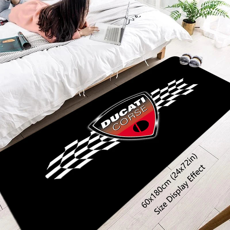 House Entrance Doormat Hallway Carpet Living Room Rugs DUCATIS Motorcycle Foot Carpets Bath Rug Floor Mats Non-slip Home Decor