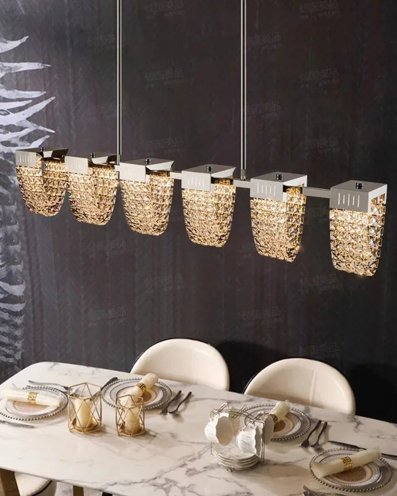 2025 New Home DecorationPendant Lights Luxury Crystal Living Room Chandelier Bedroom Pendant Lamp Ceiling Light  Indoor Lighting