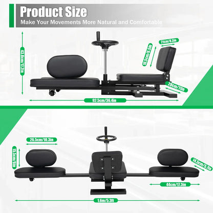 Leg Stretcher, 3 Bar Leg Spreader, Heavy Duty Leg Split Machine for Leg Stretching, Leg Press Machine Flexibility