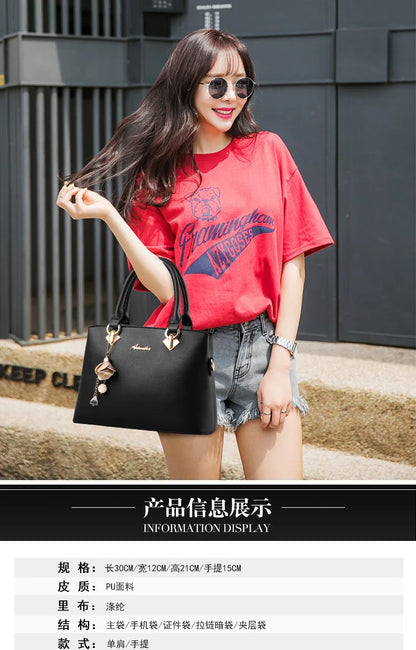 Luxury Handbags Women Bags Designer High-quality Leather Shoulder Bags for Women 2025 Casual Solid Color Purse and Handbags Sac